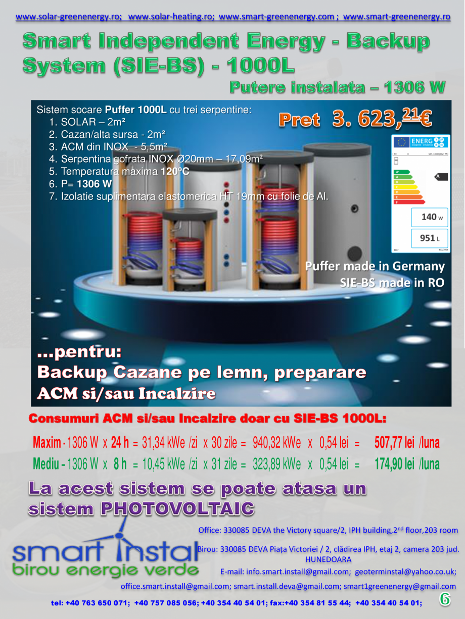 Pagina 6 - Smart Independent Energy - Backup System (SIE-BS) SMART INSTAL Catalog, brosura Romana...