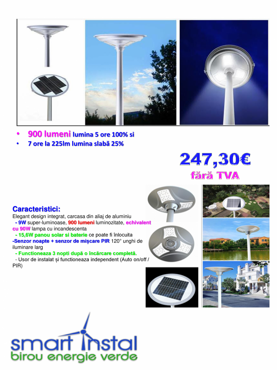 Pagina 10 - Lampi stradale cu LED SMART INSTAL SSL-07, SSL-16, All-in-One Fisa tehnica Romana 