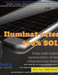 Iluminat exterior 100% SOLAR