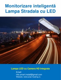 Monitorizare inteligenta - Lampi stradale cu LED