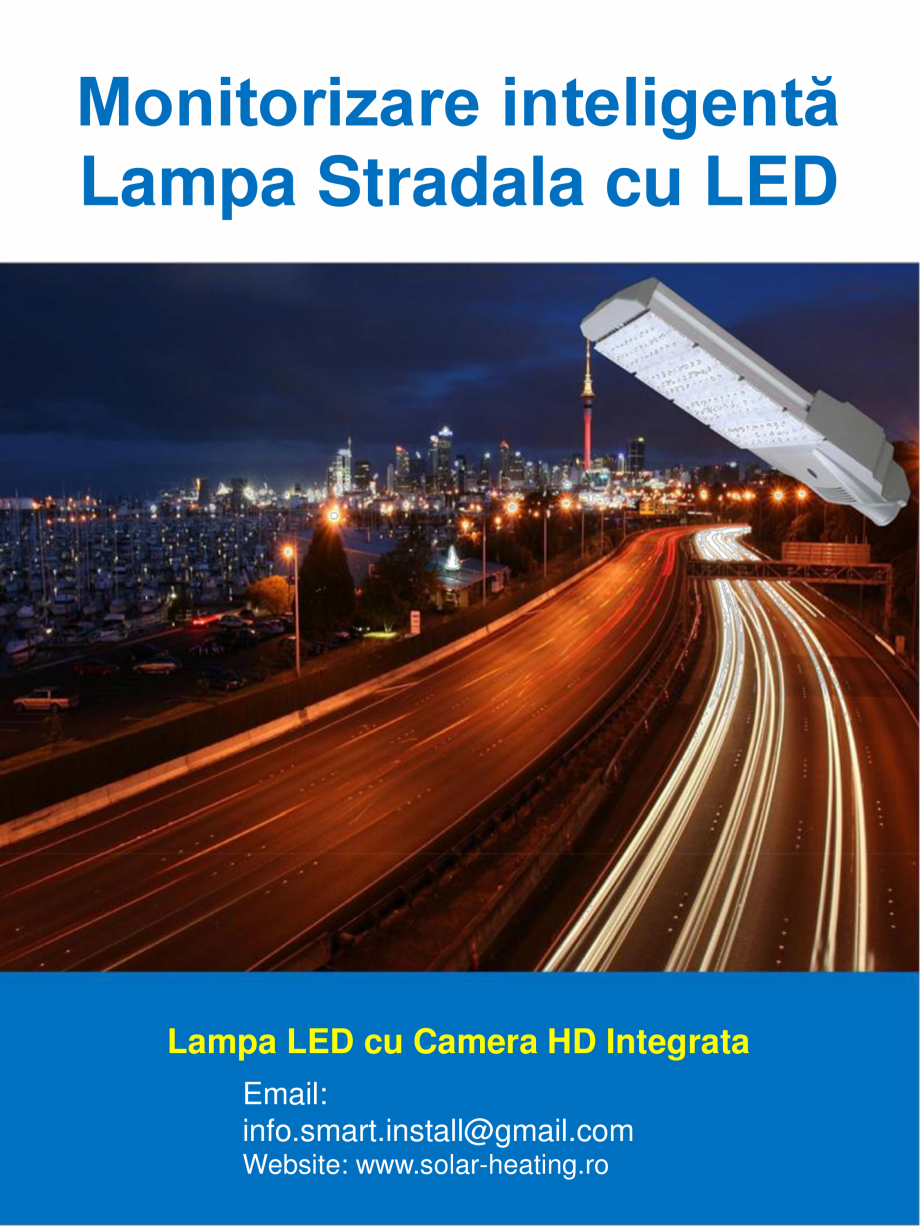 Pagina 1-Monitorizare inteligenta - Lampi stradale cu LED SMART INSTAL Fisa tehnica Romana Monitorizare...