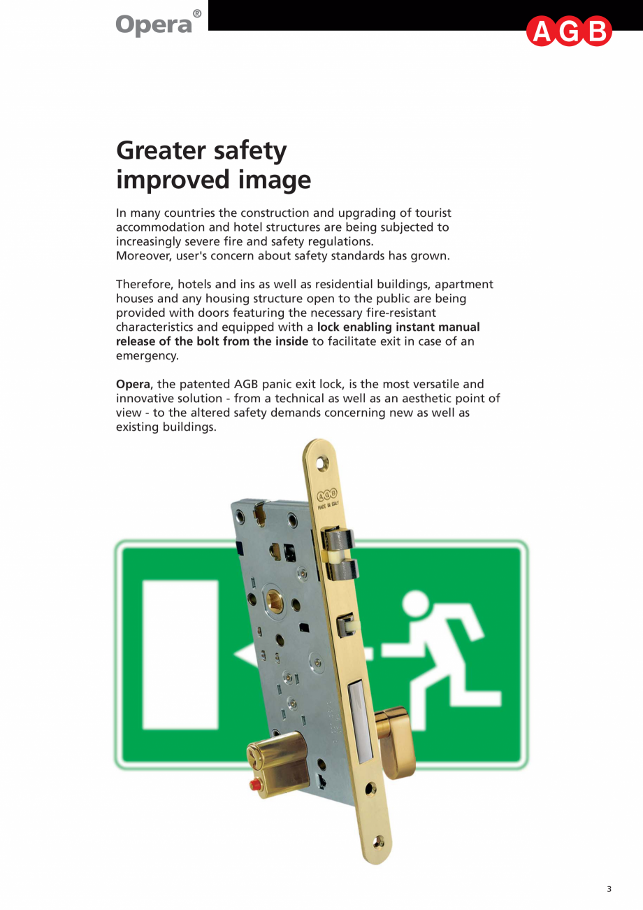 Pagina 3-Broasca antipanica pentru hoteluri AGB OPERA SL Catalog, brosura Engleza  released
by simply...