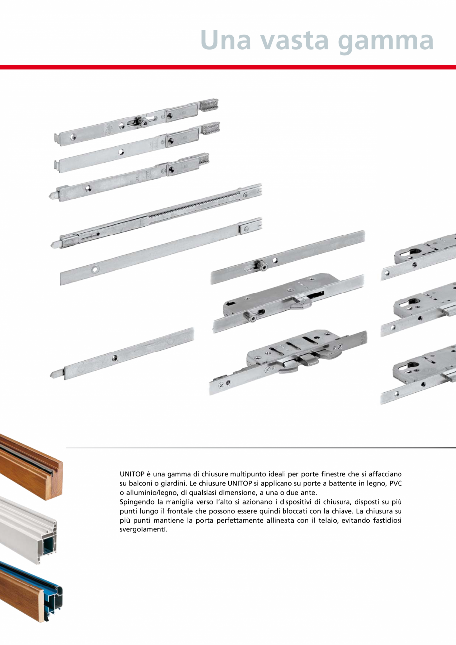 Pagina 2-Broaste usi de intrare cu inchidere multipunct AGB Unitop Catalog, brosura Italiana ti di chiusura...