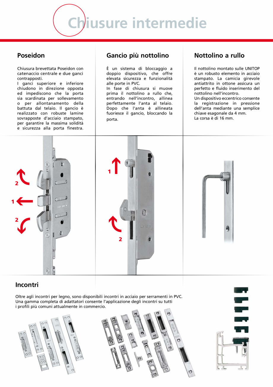 Pagina 8-Broaste usi de intrare cu inchidere multipunct AGB Unitop Catalog, brosura Italiana ratamente), come...