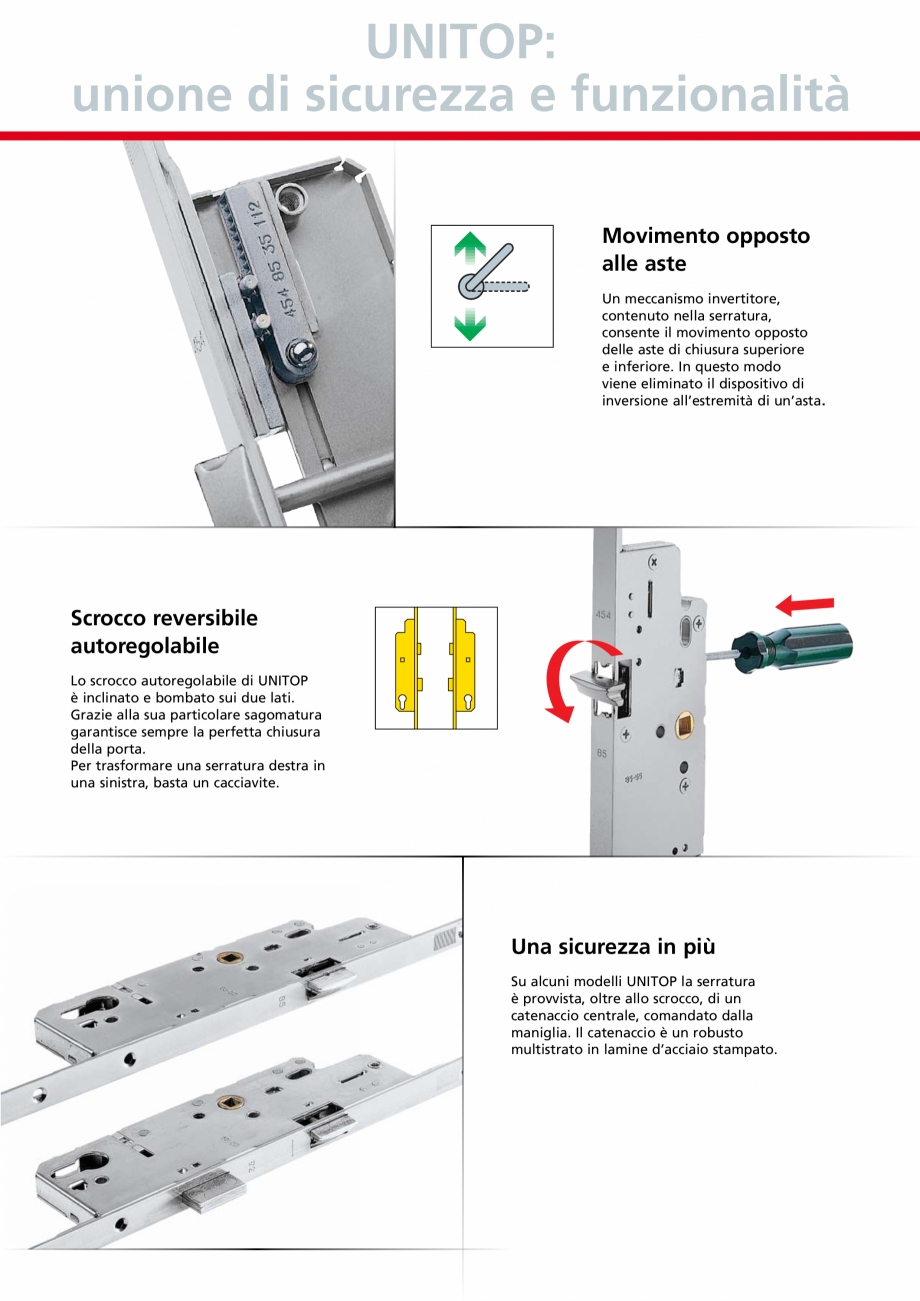 Pagina 10-Broaste usi de intrare cu inchidere multipunct AGB Unitop Catalog, brosura Italiana 