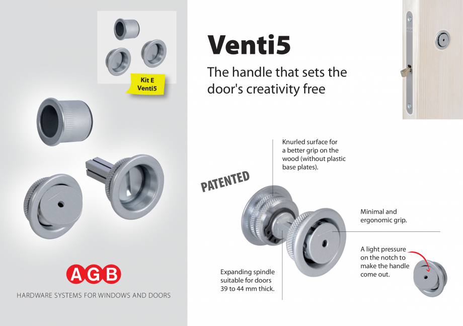 Pagina 1-Maner usi culisante minimalist_VENTI5 AGB Catalog, brosura Engleza Venti5
Kit E
Venti5

The handle...
