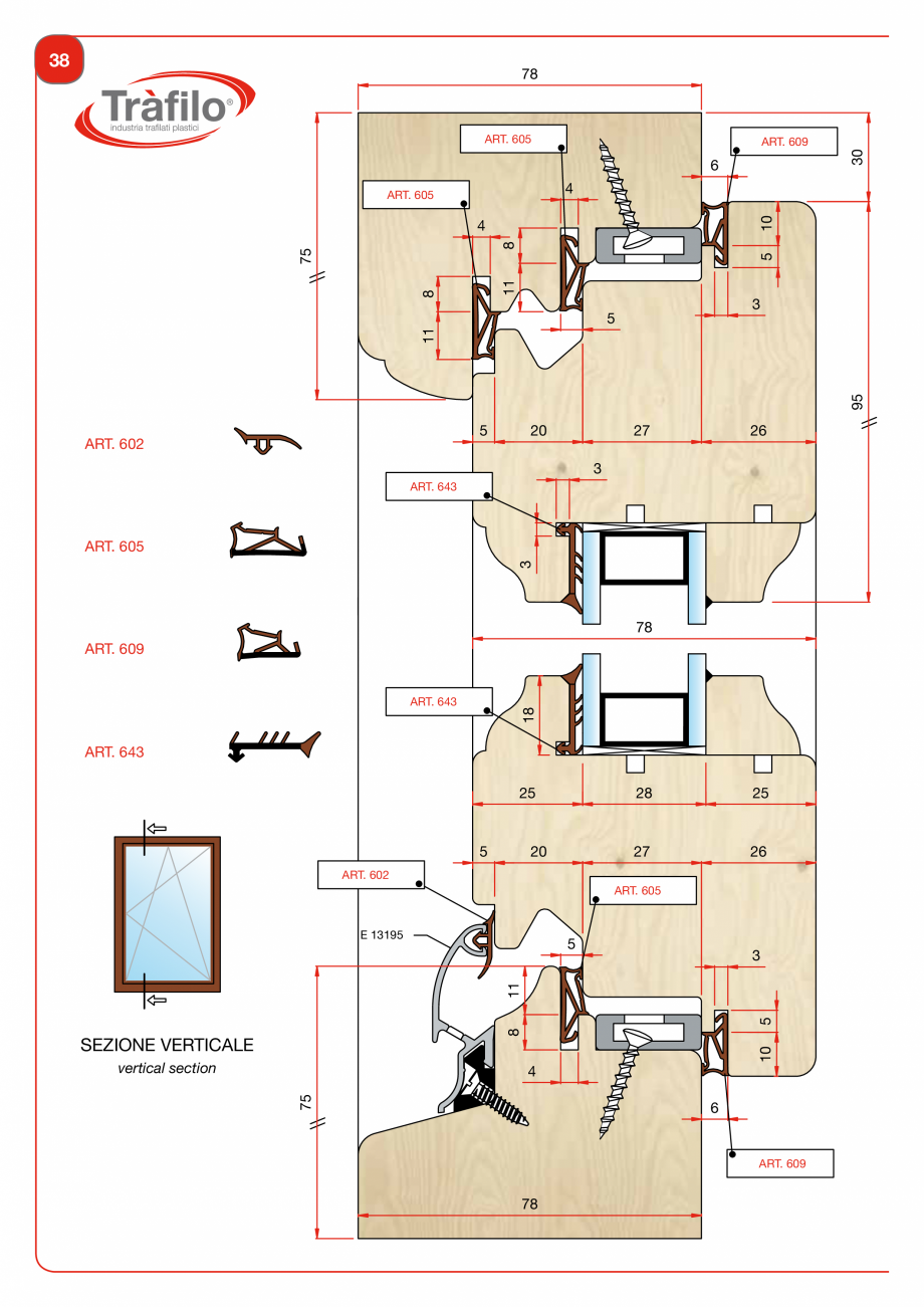 Pagina 40-Garnituri din PVC, TPE-V pentru usi si ferestre din lemn Deventer + Trafilo 652, TRIPLEX - 1617,...