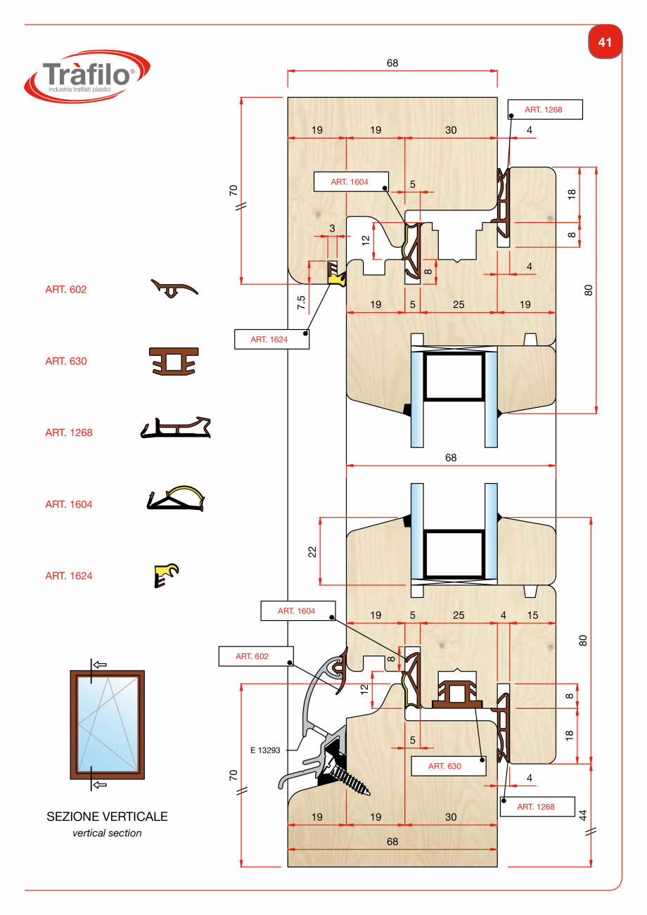Pagina 43-Garnituri din PVC, TPE-V pentru usi si ferestre din lemn Deventer + Trafilo 652, TRIPLEX - 1617,...