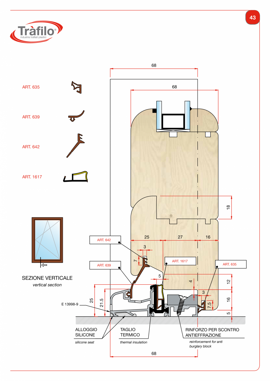 Pagina 45-Garnituri din PVC, TPE-V pentru usi si ferestre din lemn Deventer + Trafilo 652, TRIPLEX - 1617,...