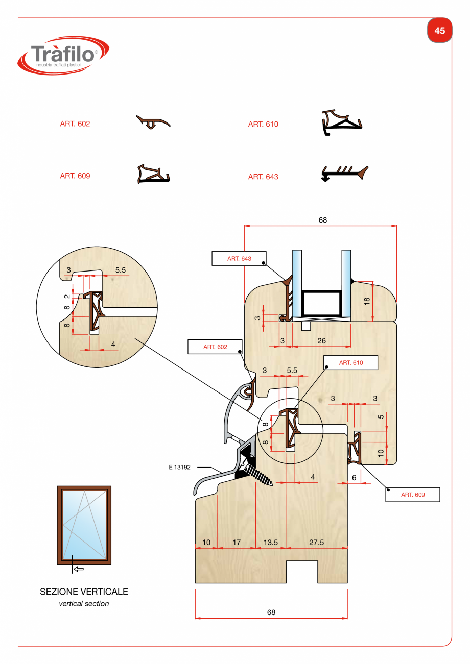 Pagina 47-Garnituri din PVC, TPE-V pentru usi si ferestre din lemn Deventer + Trafilo 652, TRIPLEX - 1617,...