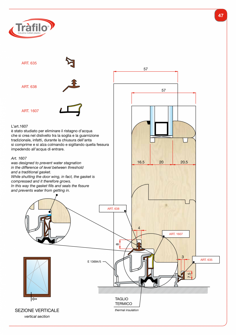 Pagina 49-Garnituri din PVC, TPE-V pentru usi si ferestre din lemn Deventer + Trafilo 652, TRIPLEX - 1617,...