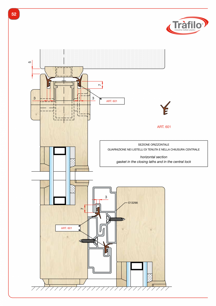 Pagina 54-Garnituri din PVC, TPE-V pentru usi si ferestre din lemn Deventer + Trafilo 652, TRIPLEX - 1617,...