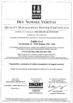 Certificat ISO 9001 Deventer + Trafilo