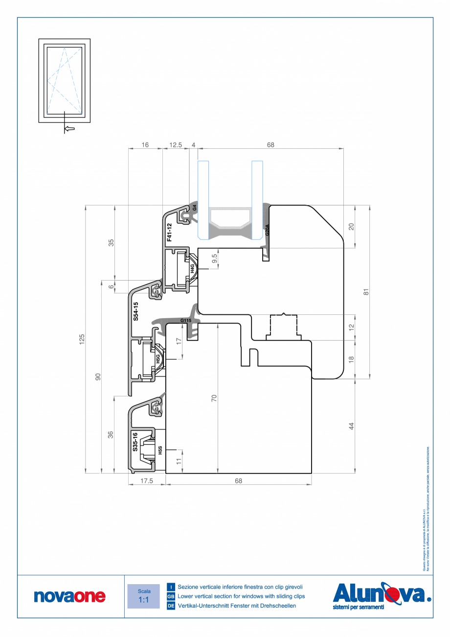 Pagina 4-Ferestre din lemn placate cu aluminiu Alunova NovaOne Fisa tehnica 