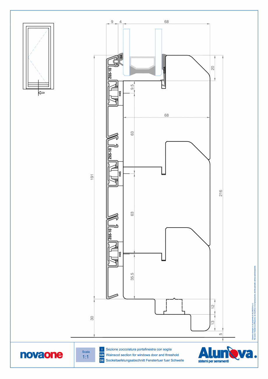 Pagina 18-Ferestre din lemn placate cu aluminiu Alunova NovaOne Fisa tehnica 