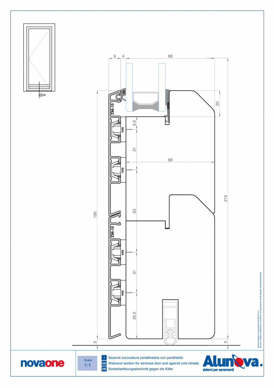 Pagina 22-Ferestre din lemn placate cu aluminiu Alunova NovaOne Fisa tehnica 