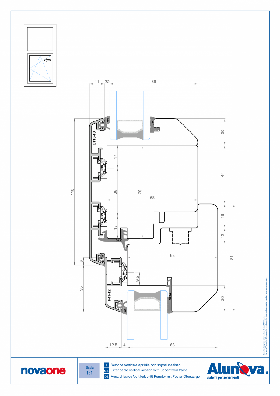Pagina 26-Ferestre din lemn placate cu aluminiu Alunova NovaOne Fisa tehnica 