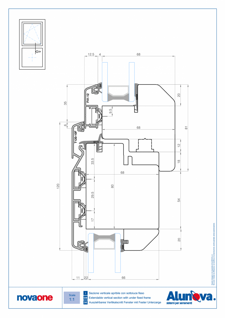 Pagina 28-Ferestre din lemn placate cu aluminiu Alunova NovaOne Fisa tehnica 