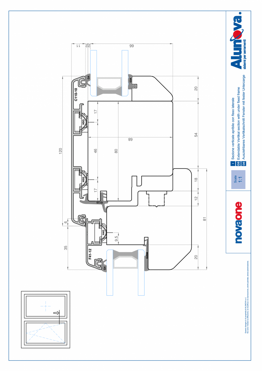 Pagina 33-Ferestre din lemn placate cu aluminiu Alunova NovaOne Fisa tehnica 