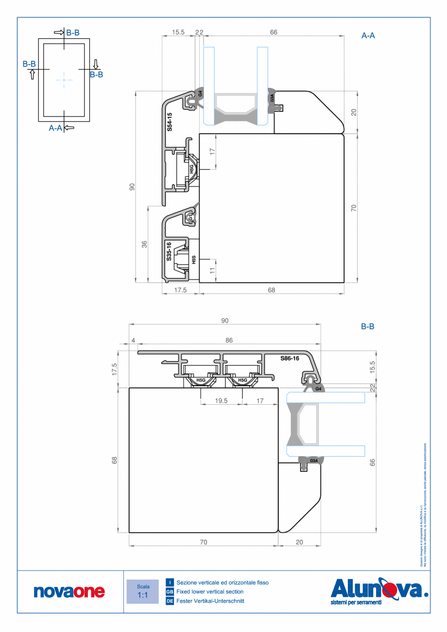 Pagina 34-Ferestre din lemn placate cu aluminiu Alunova NovaOne Fisa tehnica 