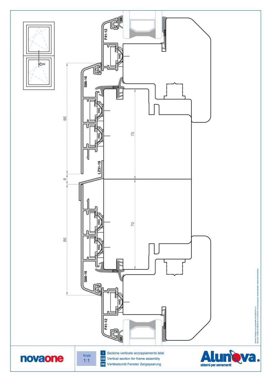 Pagina 50-Ferestre din lemn placate cu aluminiu Alunova NovaOne Fisa tehnica 