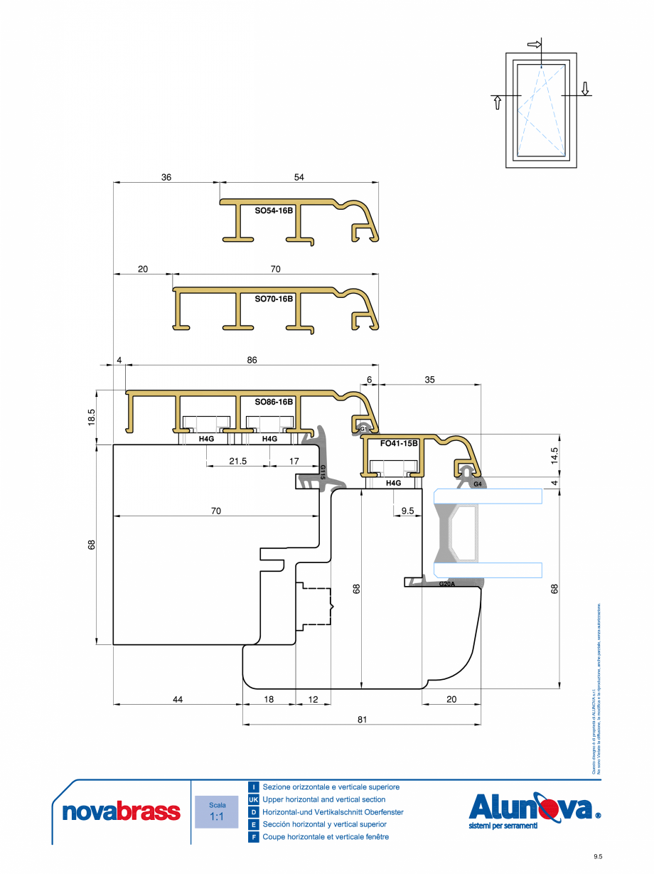 Pagina 5-Ferestre din lemn placate cu aluminiu Alunova NovaBrass Fisa tehnica 
