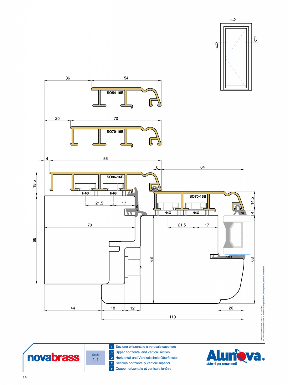 Pagina 6-Ferestre din lemn placate cu aluminiu Alunova NovaBrass Fisa tehnica 