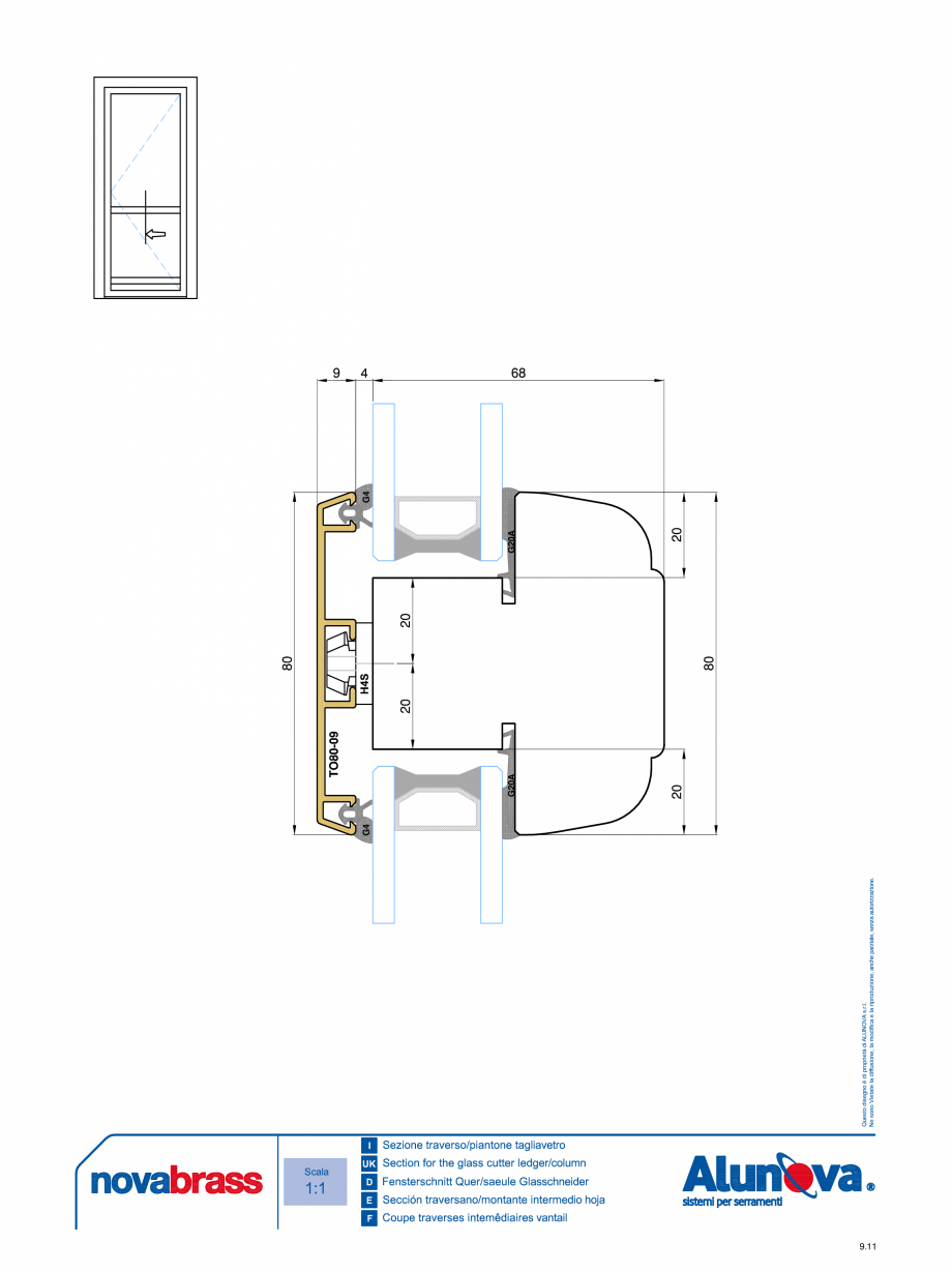 Pagina 11-Ferestre din lemn placate cu aluminiu Alunova NovaBrass Fisa tehnica 