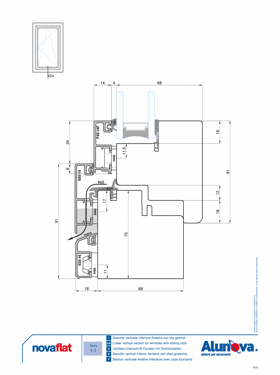 Pagina 5-Ferestre din lemn placate cu aluminiu Alunova NovaFlat Fisa tehnica 