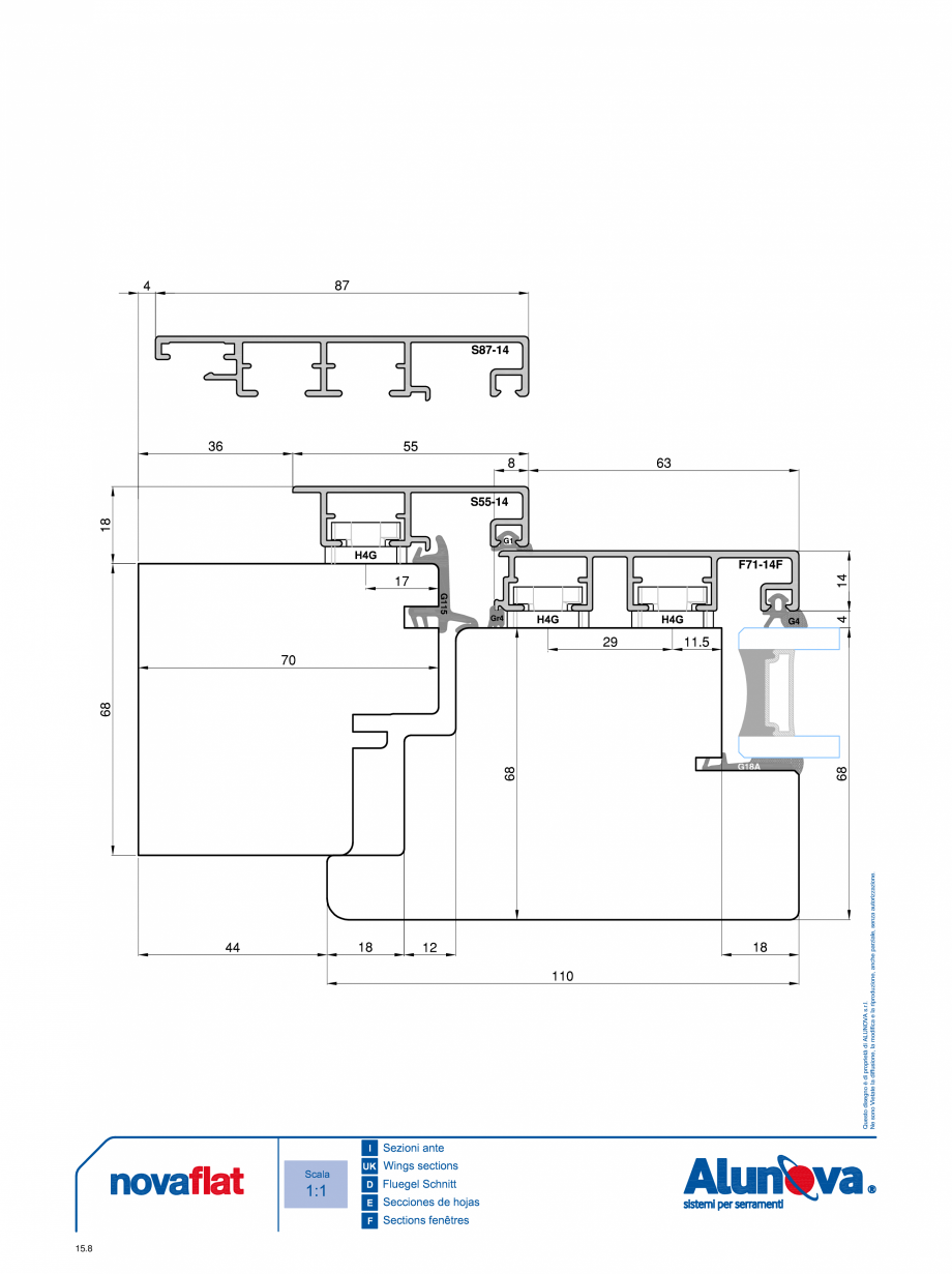 Pagina 8-Ferestre din lemn placate cu aluminiu Alunova NovaFlat Fisa tehnica 