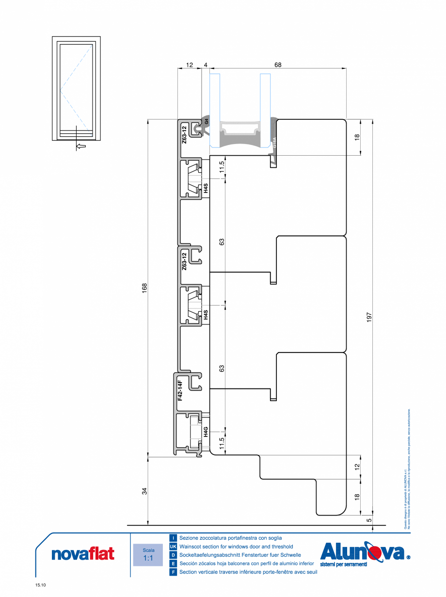 Pagina 10-Ferestre din lemn placate cu aluminiu Alunova NovaFlat Fisa tehnica 