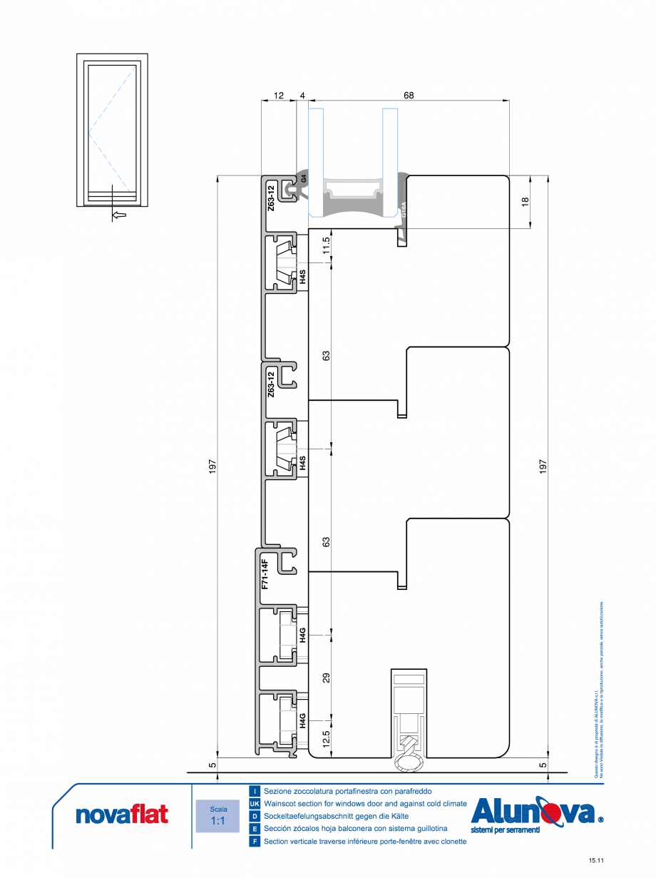 Pagina 11-Ferestre din lemn placate cu aluminiu Alunova NovaFlat Fisa tehnica 