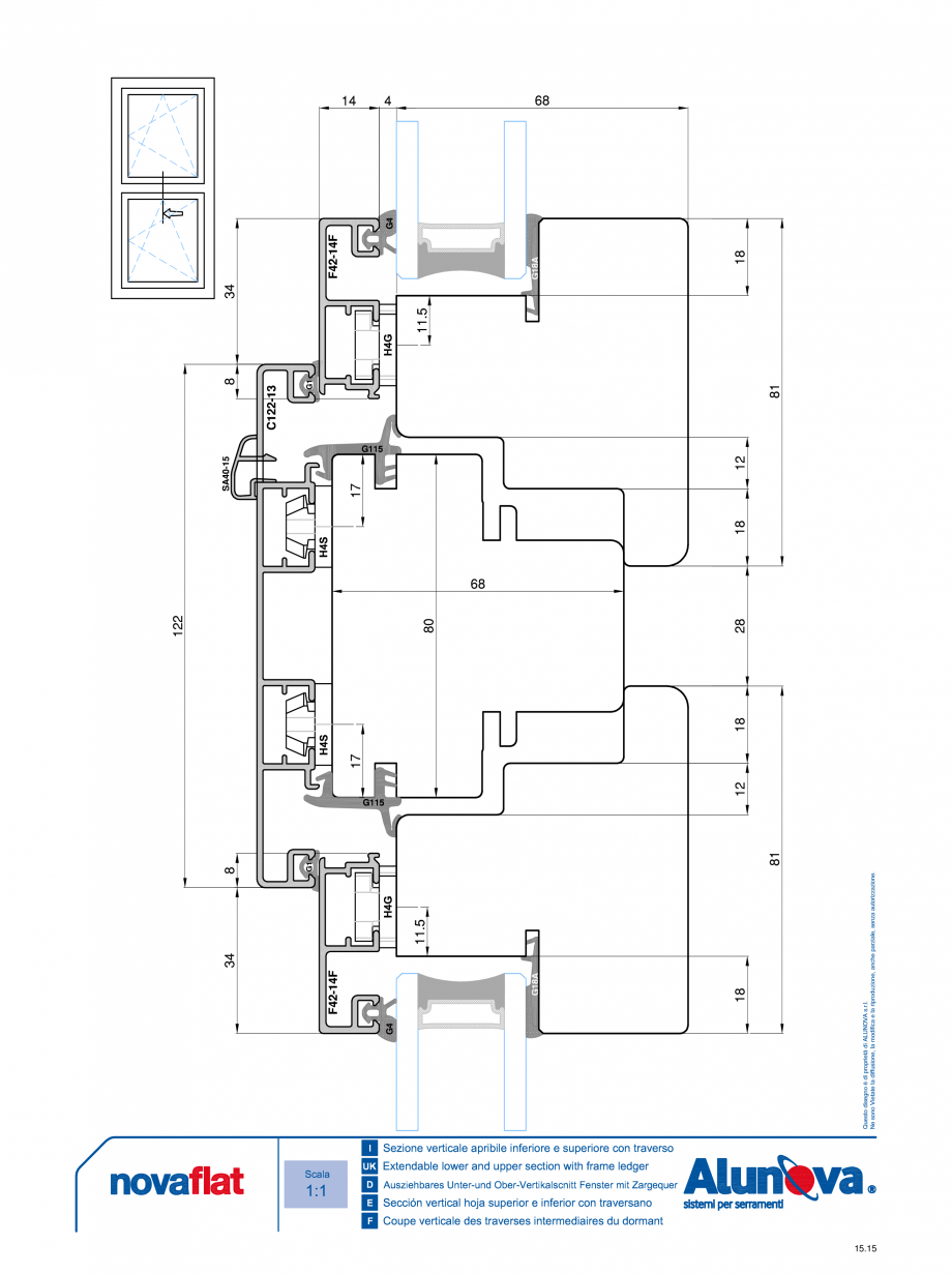 Pagina 15-Ferestre din lemn placate cu aluminiu Alunova NovaFlat Fisa tehnica 