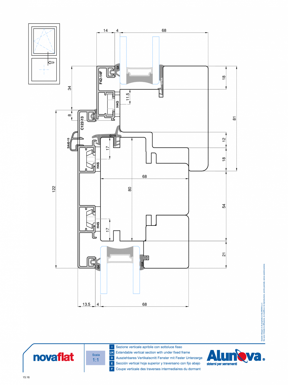Pagina 16-Ferestre din lemn placate cu aluminiu Alunova NovaFlat Fisa tehnica 
