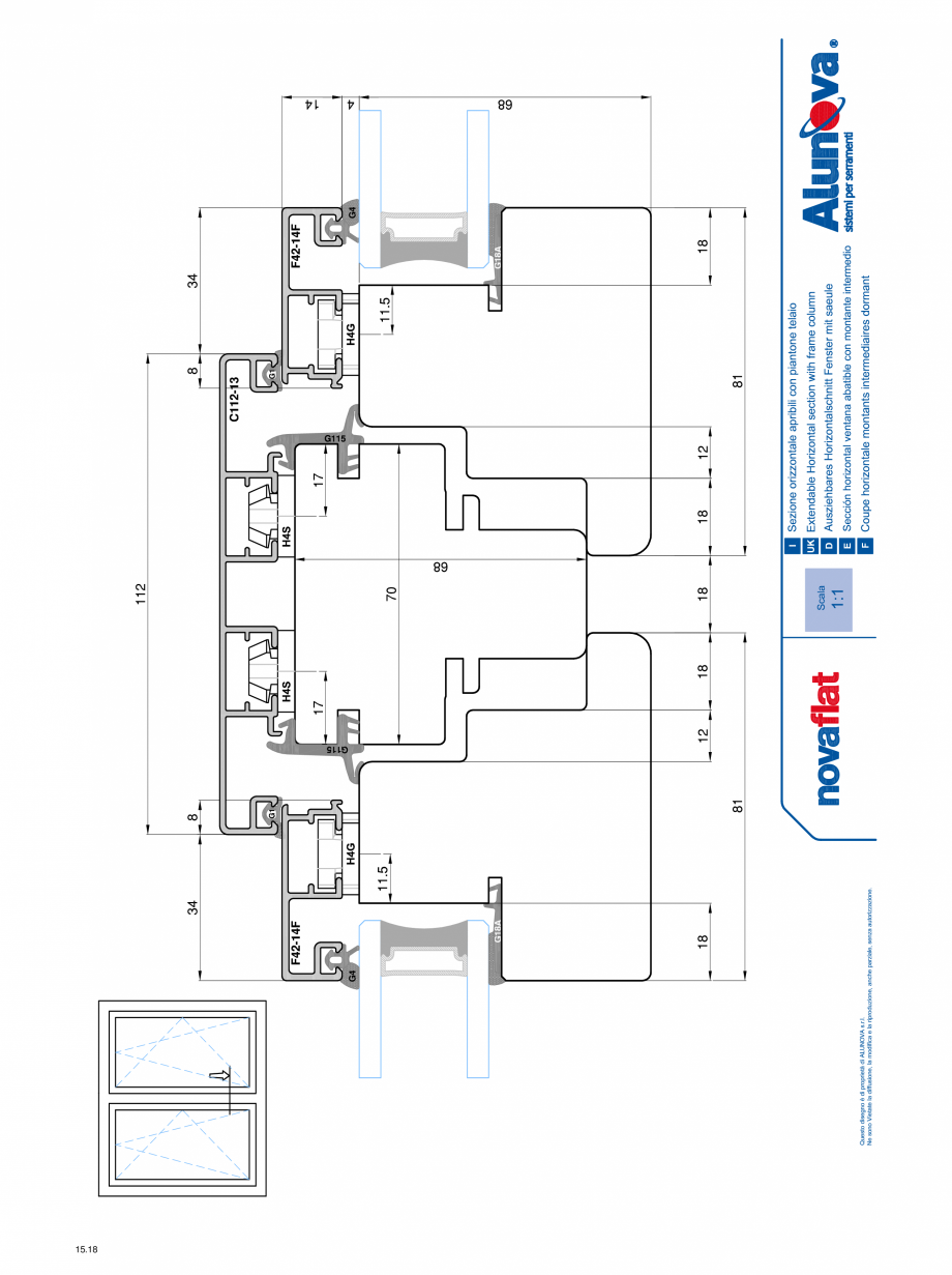 Pagina 18-Ferestre din lemn placate cu aluminiu Alunova NovaFlat Fisa tehnica 