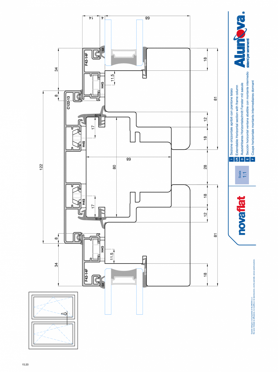 Pagina 20-Ferestre din lemn placate cu aluminiu Alunova NovaFlat Fisa tehnica 