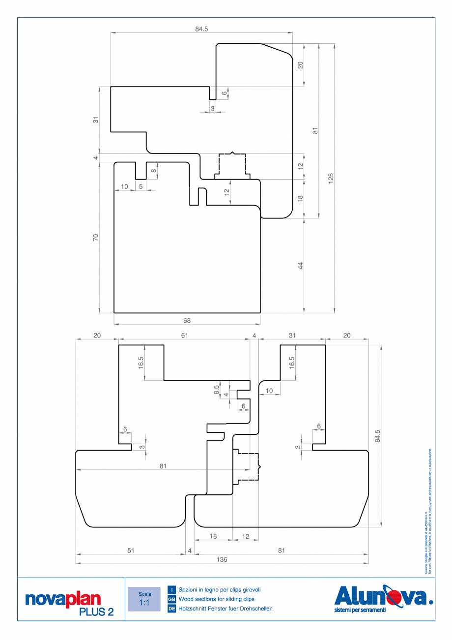 Pagina 2-Ferestre din lemn placate cu aluminiu Alunova NovaPlan Plus2 Fisa tehnica 