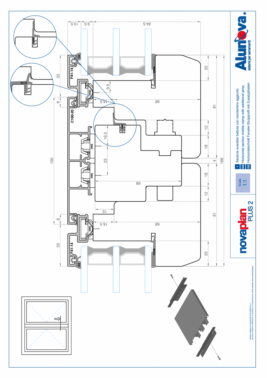 Pagina 6-Ferestre din lemn placate cu aluminiu Alunova NovaPlan Plus2 Fisa tehnica 