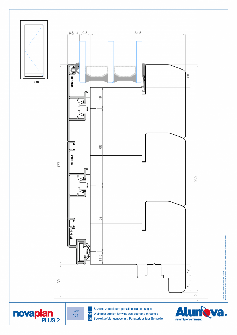 Pagina 7-Ferestre din lemn placate cu aluminiu Alunova NovaPlan Plus2 Fisa tehnica 