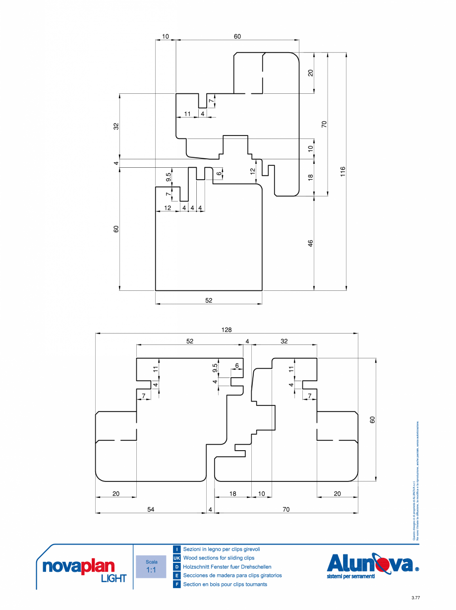 Pagina 3-Ferestre din lemn placate cu aluminiu Alunova NovaPlan Light Fisa tehnica 