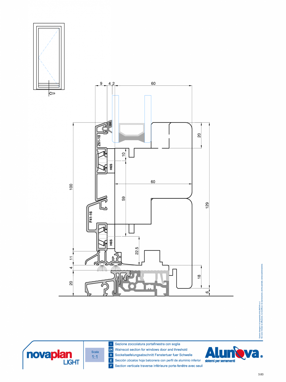 Pagina 9-Ferestre din lemn placate cu aluminiu Alunova NovaPlan Light Fisa tehnica 