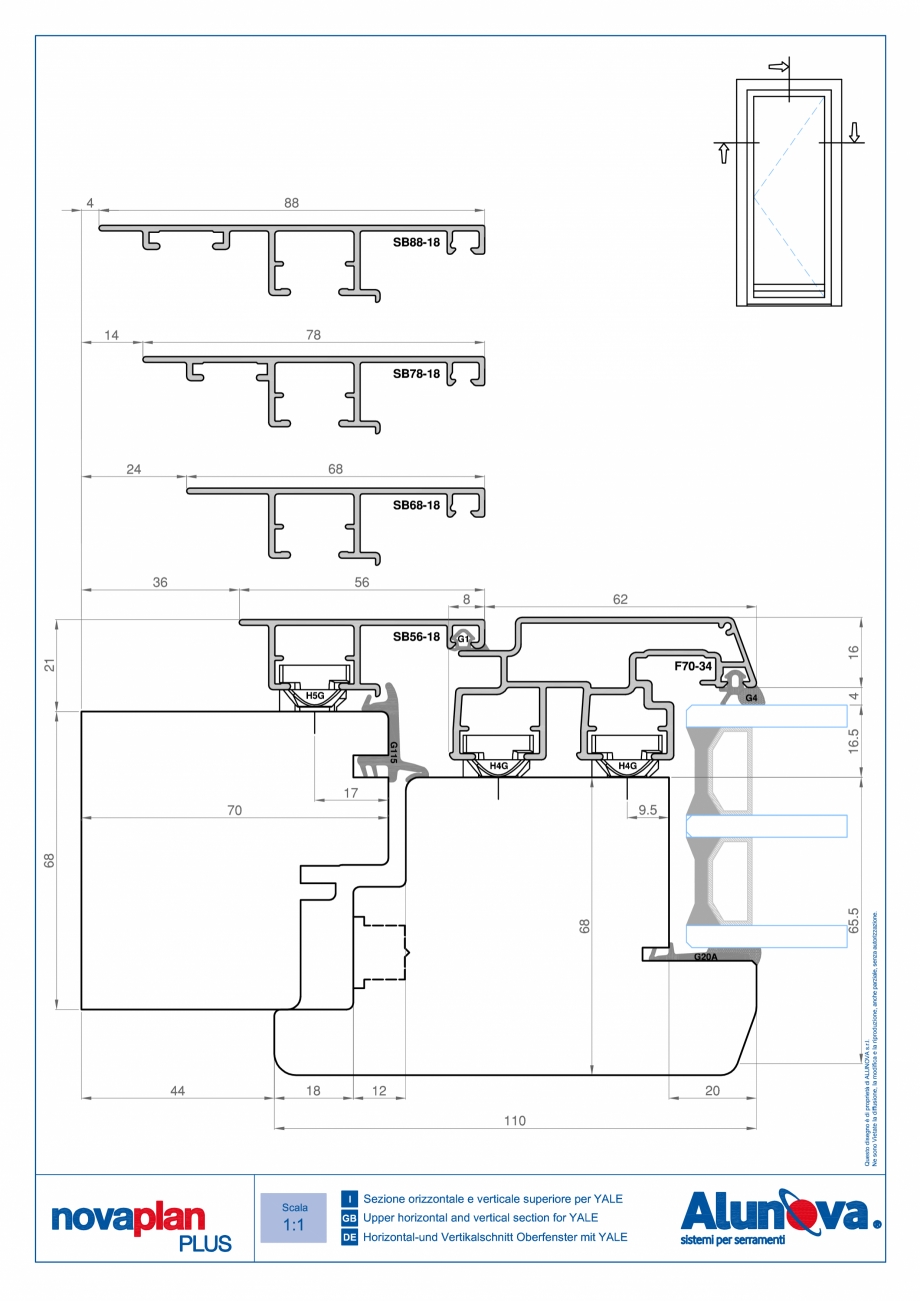 Pagina 7-Ferestre din lemn placate cu aluminiu Alunova NovaPlan Plus Fisa tehnica 