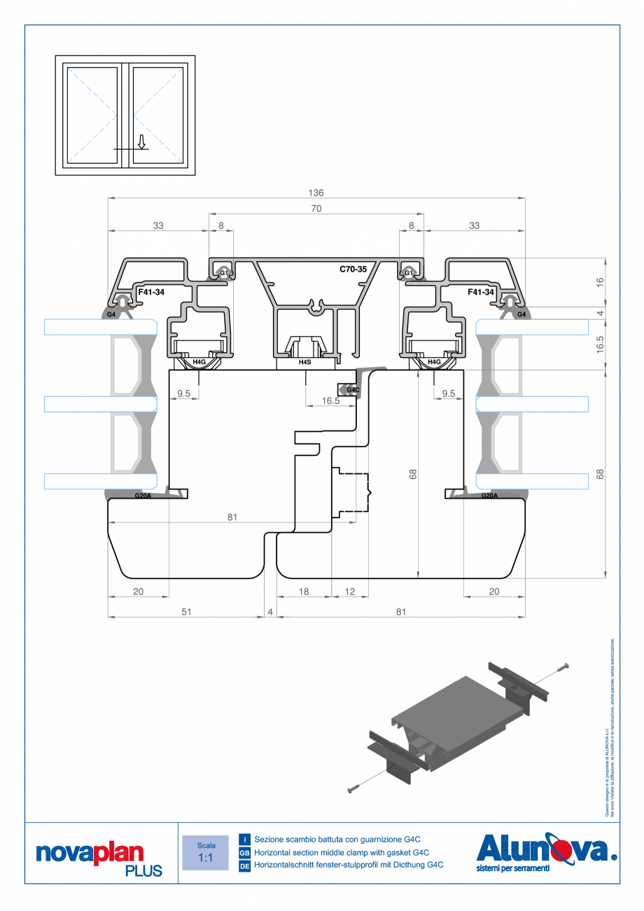 Pagina 9-Ferestre din lemn placate cu aluminiu Alunova NovaPlan Plus Fisa tehnica 