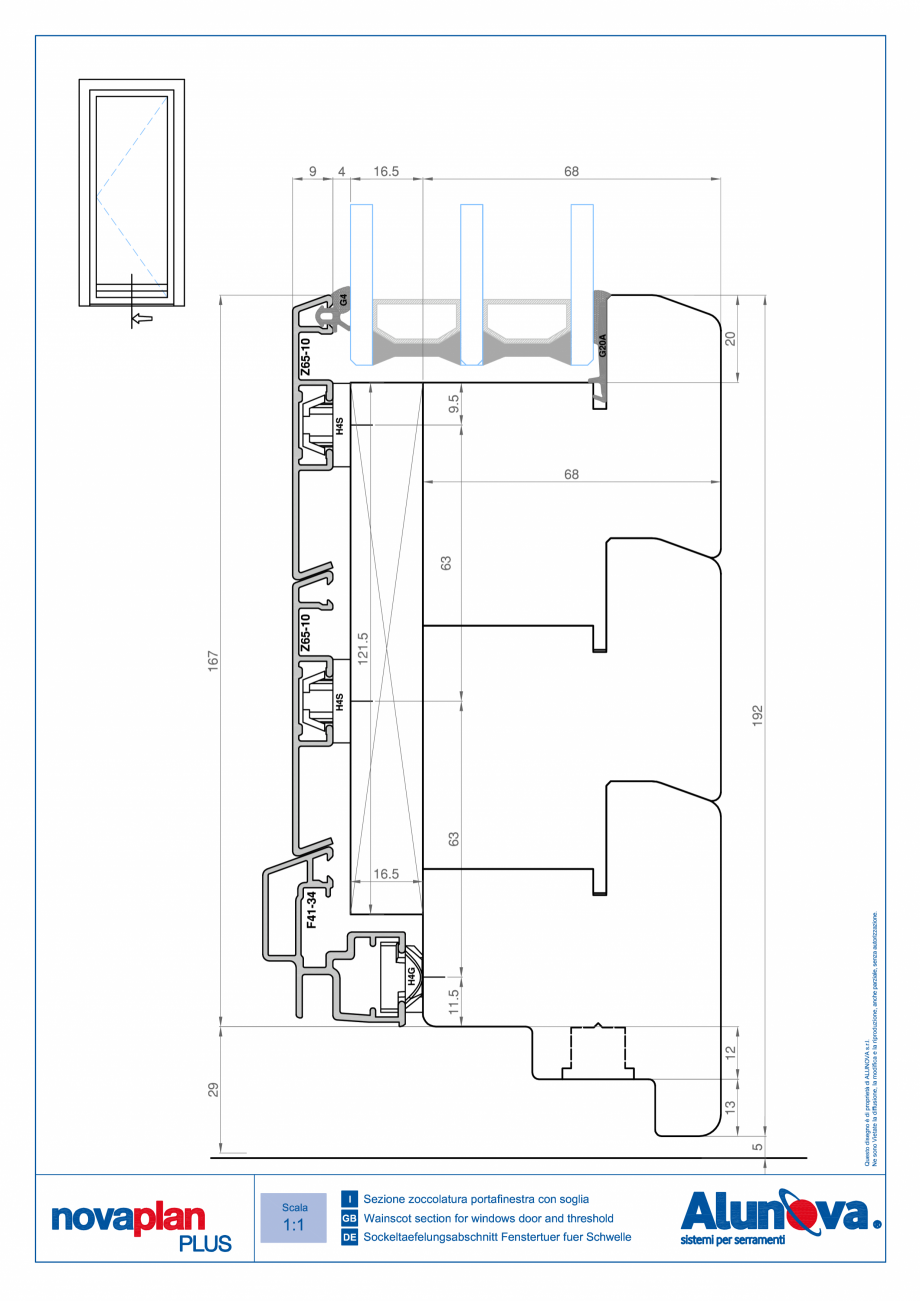 Pagina 12-Ferestre din lemn placate cu aluminiu Alunova NovaPlan Plus Fisa tehnica 