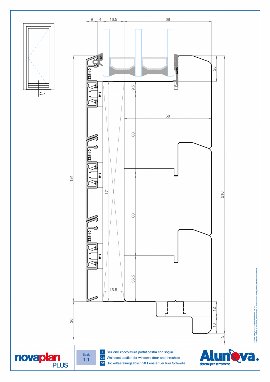 Pagina 13-Ferestre din lemn placate cu aluminiu Alunova NovaPlan Plus Fisa tehnica 