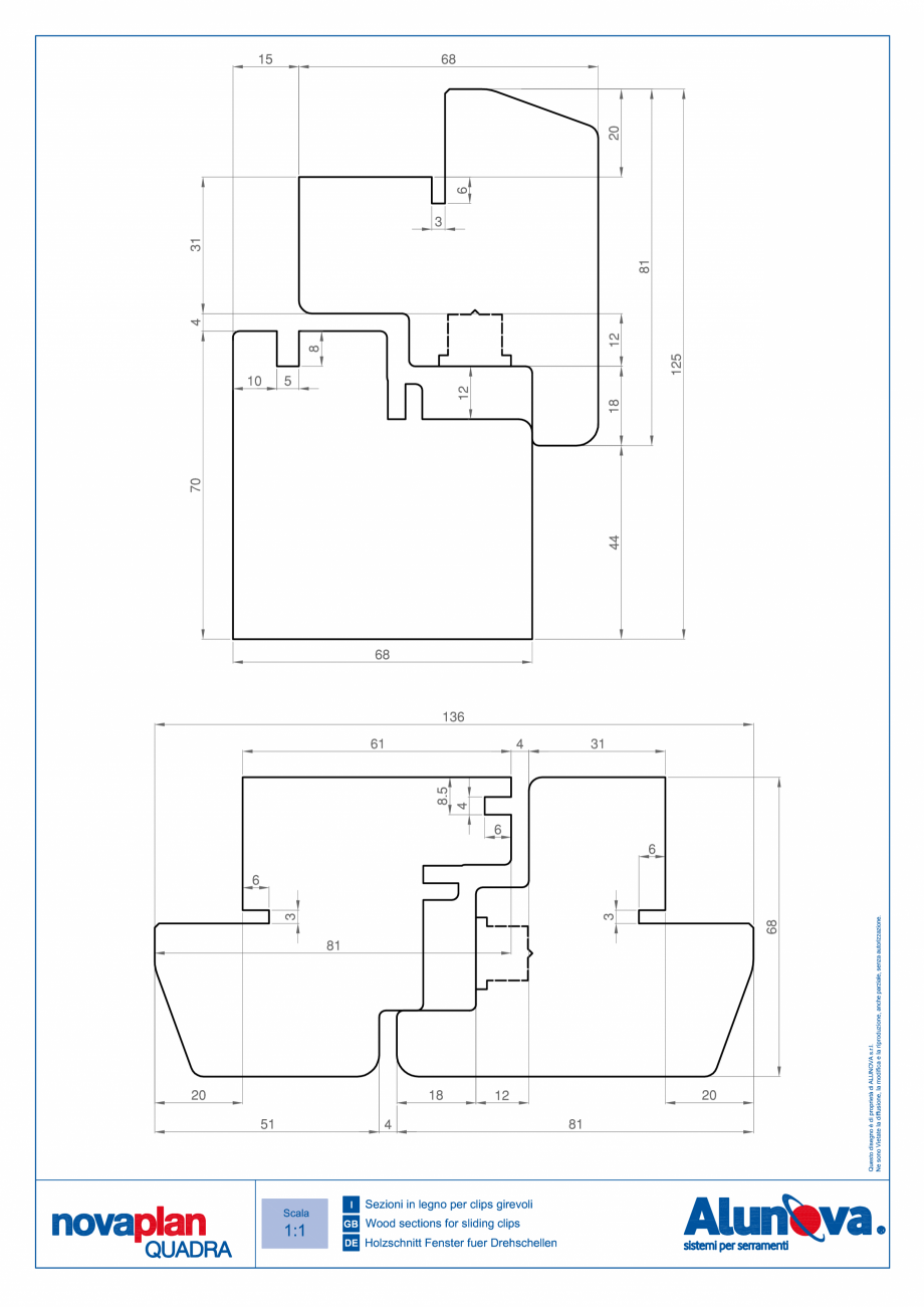 Pagina 2-Ferestre din lemn placate cu aluminiu Alunova NovaPlan Quadra Fisa tehnica 