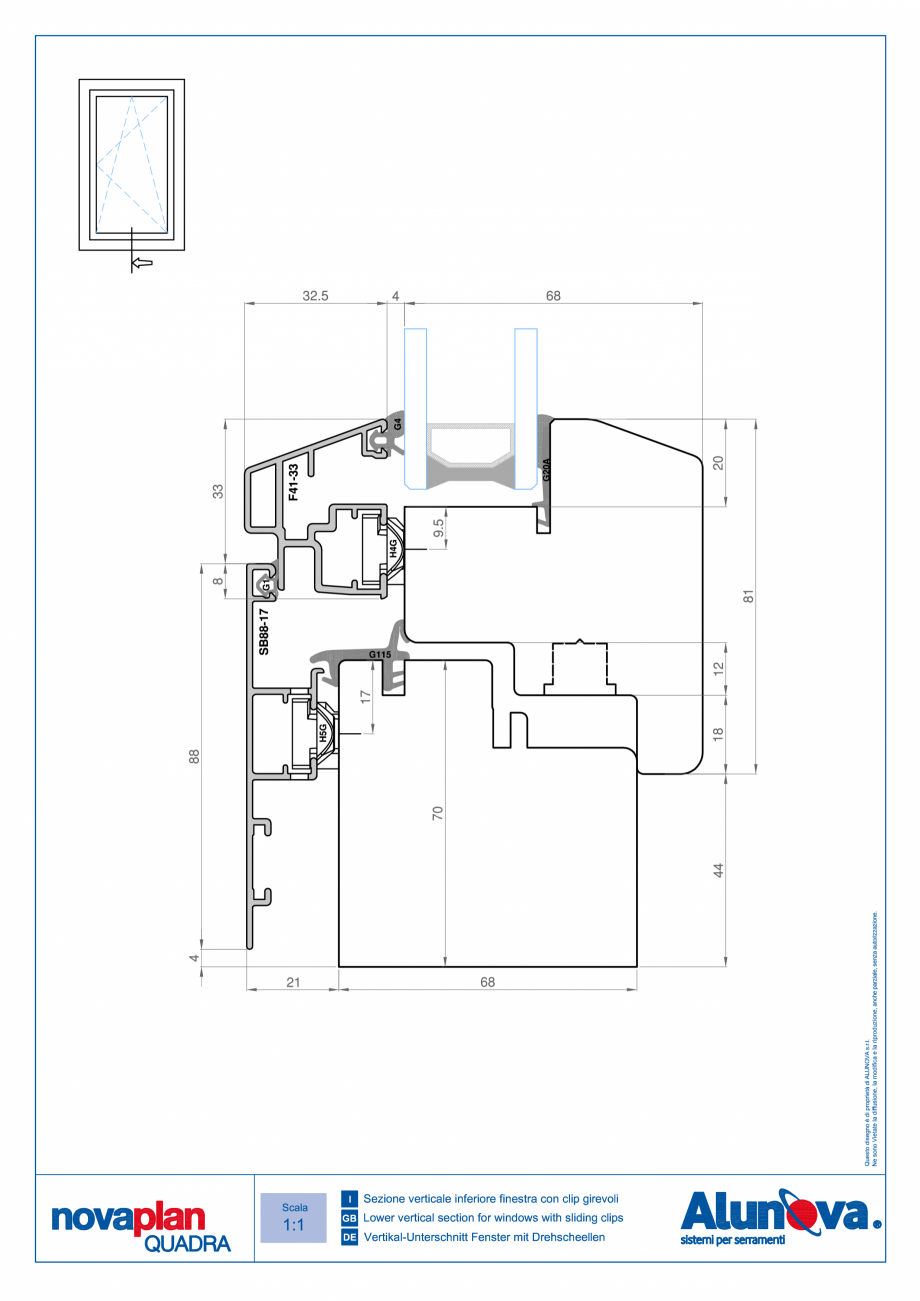 Pagina 4-Ferestre din lemn placate cu aluminiu Alunova NovaPlan Quadra Fisa tehnica 