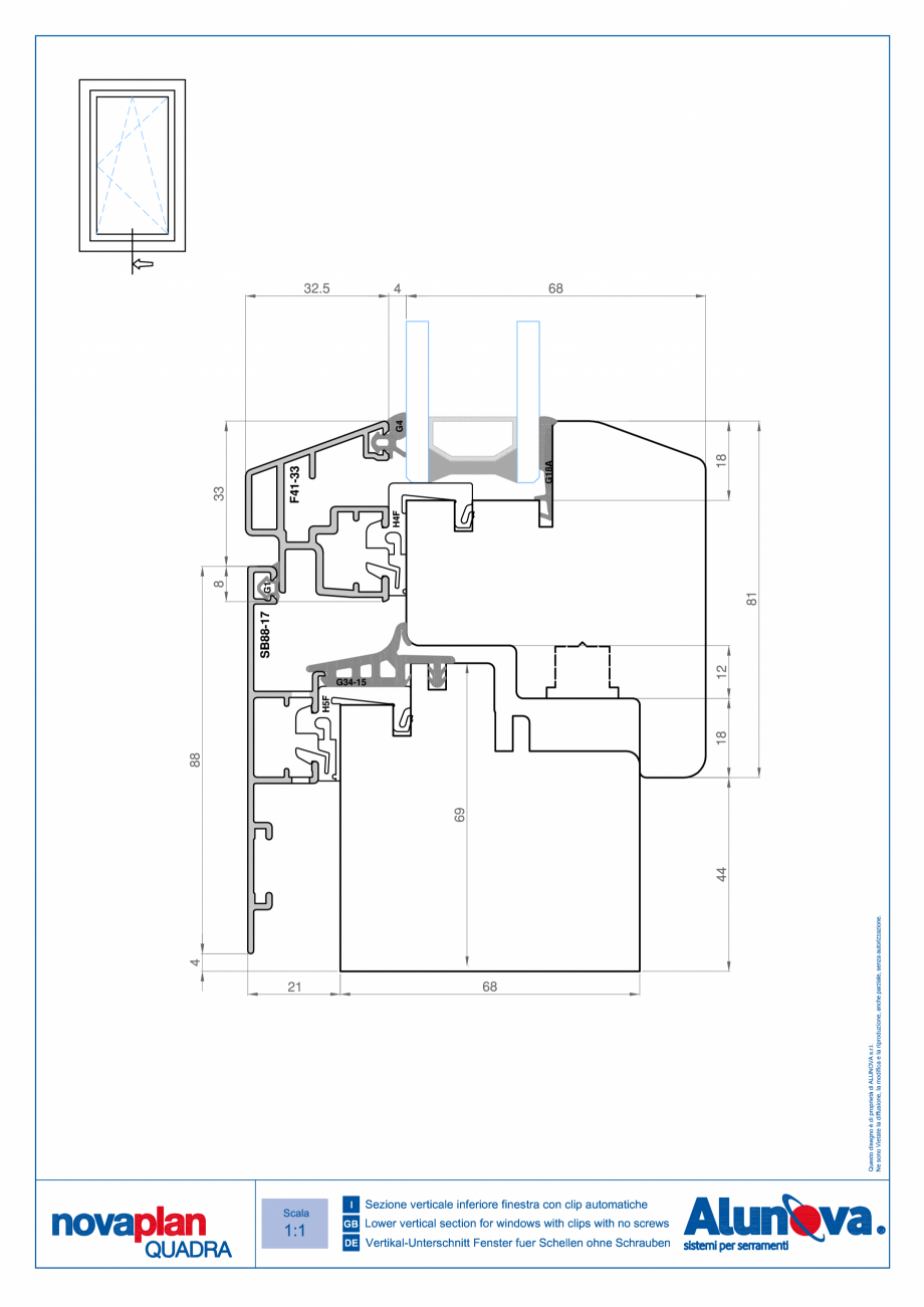 Pagina 5-Ferestre din lemn placate cu aluminiu Alunova NovaPlan Quadra Fisa tehnica 