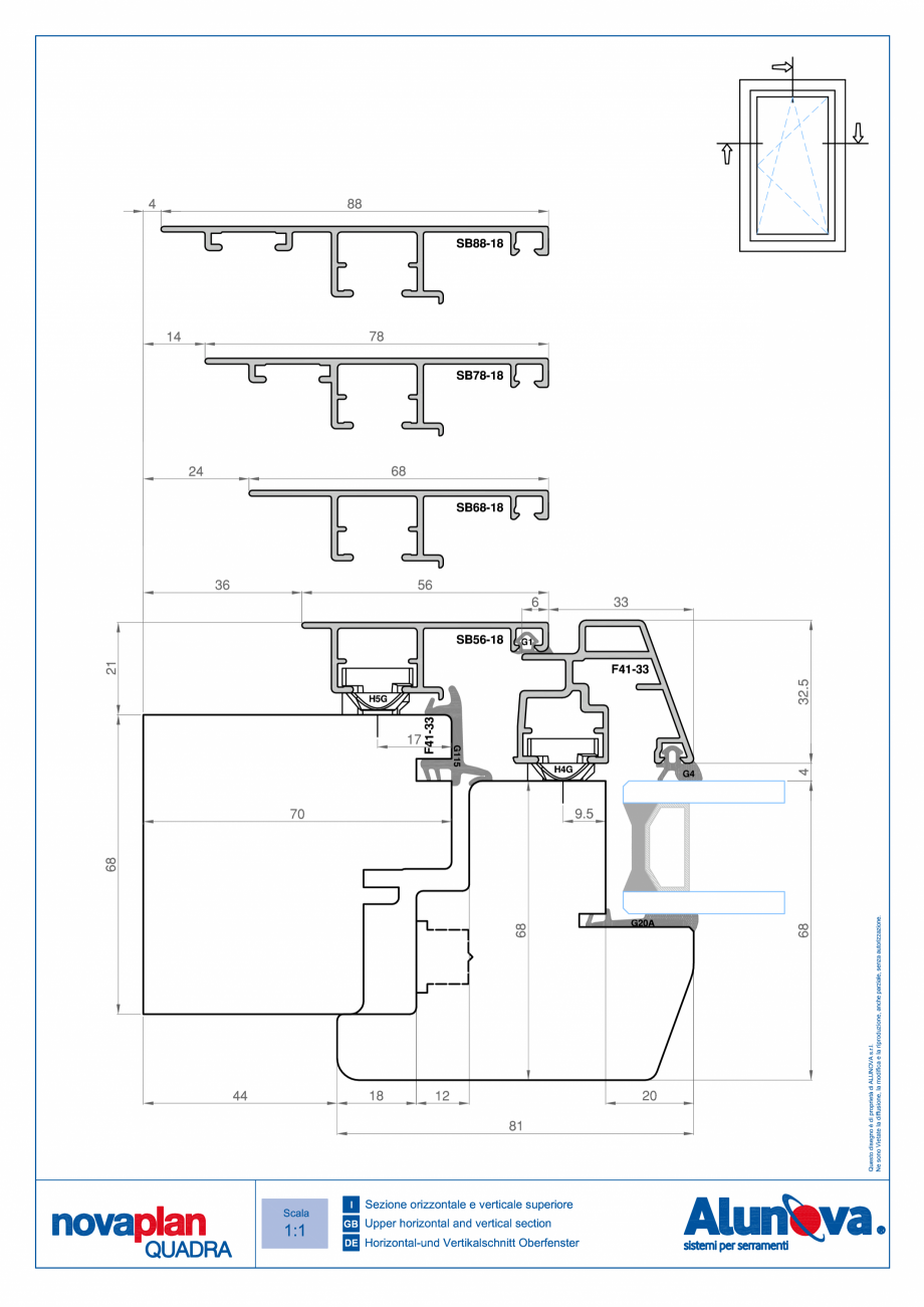 Pagina 6-Ferestre din lemn placate cu aluminiu Alunova NovaPlan Quadra Fisa tehnica 