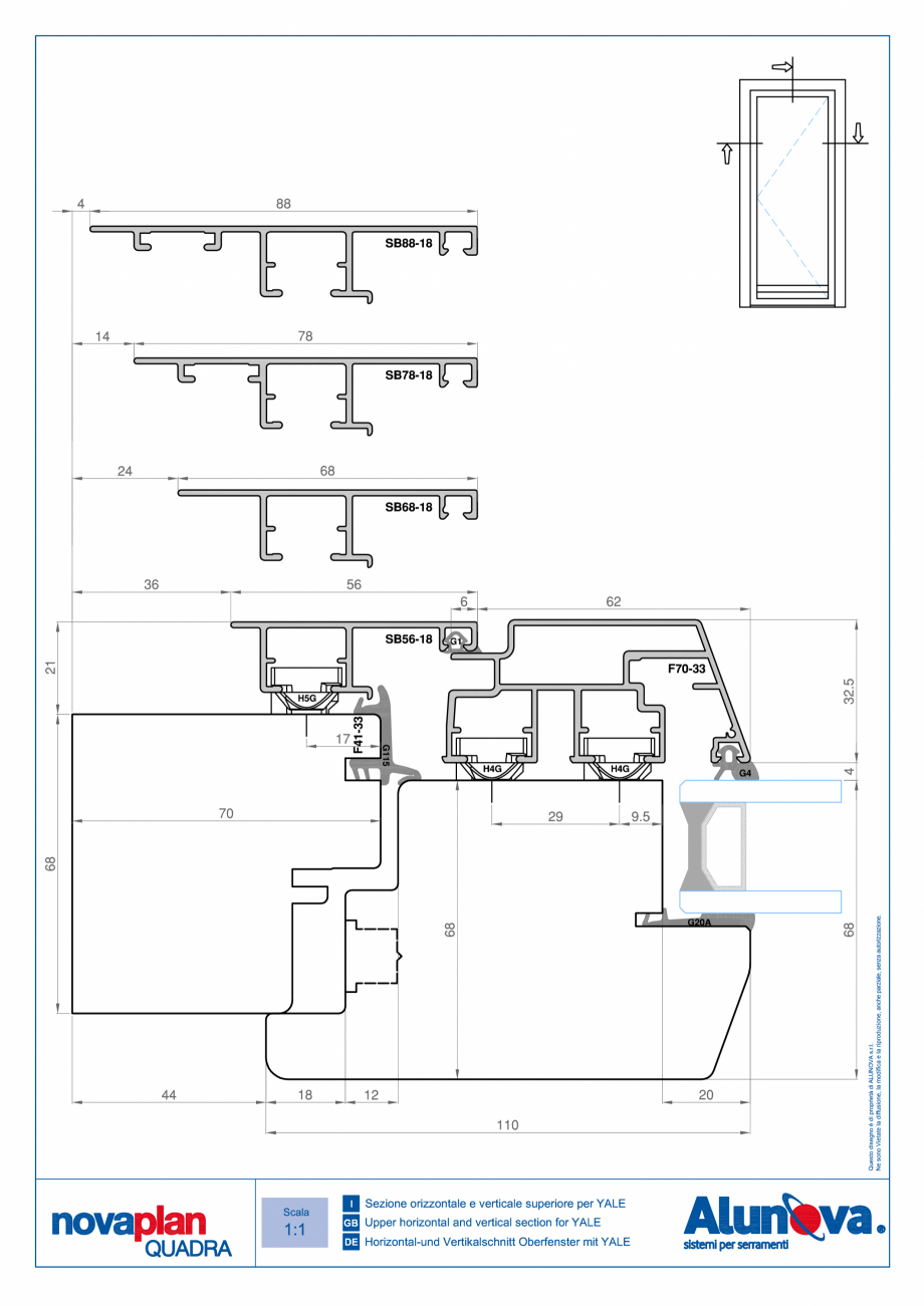 Pagina 7-Ferestre din lemn placate cu aluminiu Alunova NovaPlan Quadra Fisa tehnica 